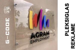 Pleksiglas reklame obrada rezanje graviranje sisak