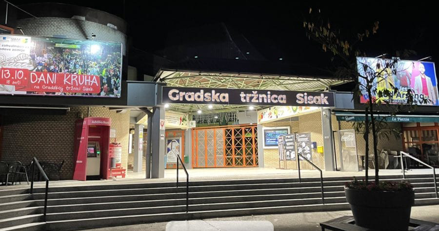 Gradska Tržnica Sisak Glavni Ulaz Reklama